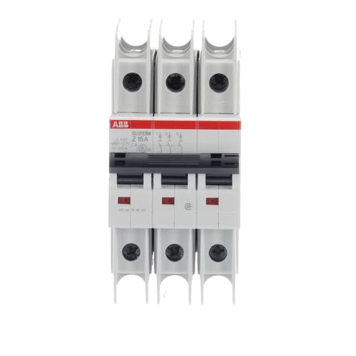 Miniature Circuit Breaker - SU200M - 3P - 15 A - Z - 400 V AC 11.2 kA