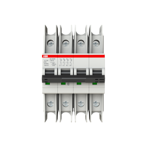 Miniature Circuit Breaker - SU200M - 4P - 60 A - Z - 400 V AC 11.2 kA