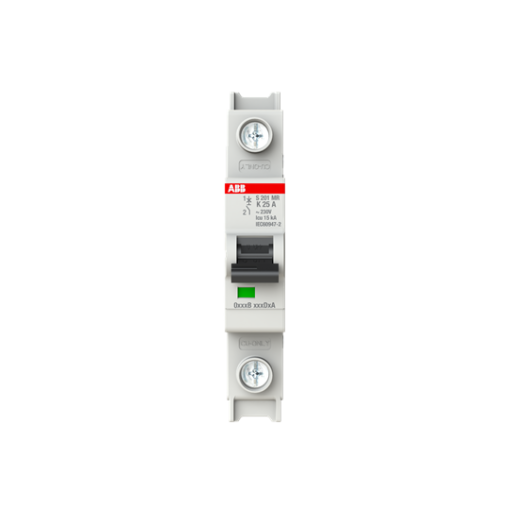 Miniature Circuit Breaker - S200MR - 1P - 25 A - K