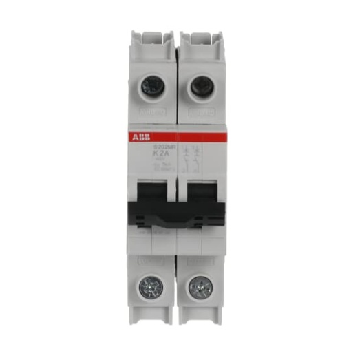 Miniature Circuit Breaker - S200MR - 2P - 2 A - K