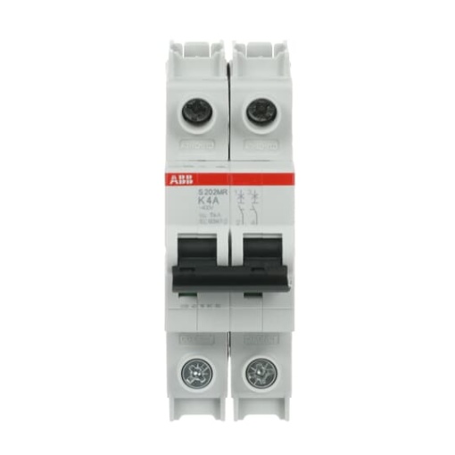 Miniature Circuit Breaker - S200MR - 2P - 4 A - K