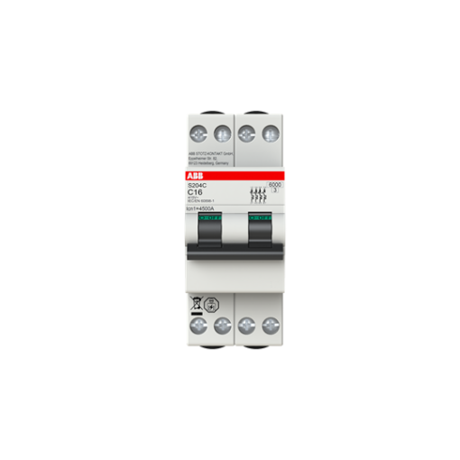 Miniature circuit breaker - 4P - C - 2 A