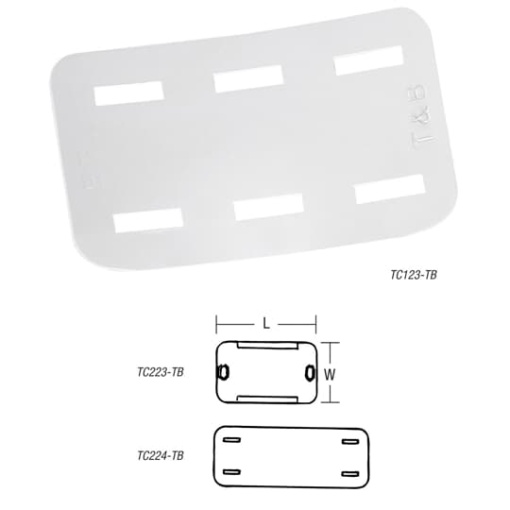 CABLE TIE NYLON ID PLATE 75X128