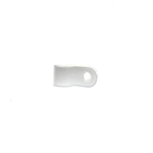 CABLE CLAMP WHT PLAIN EDGE 25 DIA