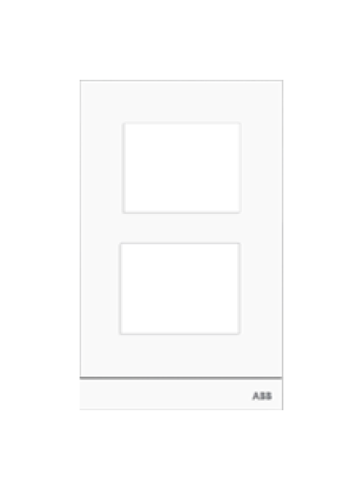 51022CFW02 Cover frame 2 modulessize 12White