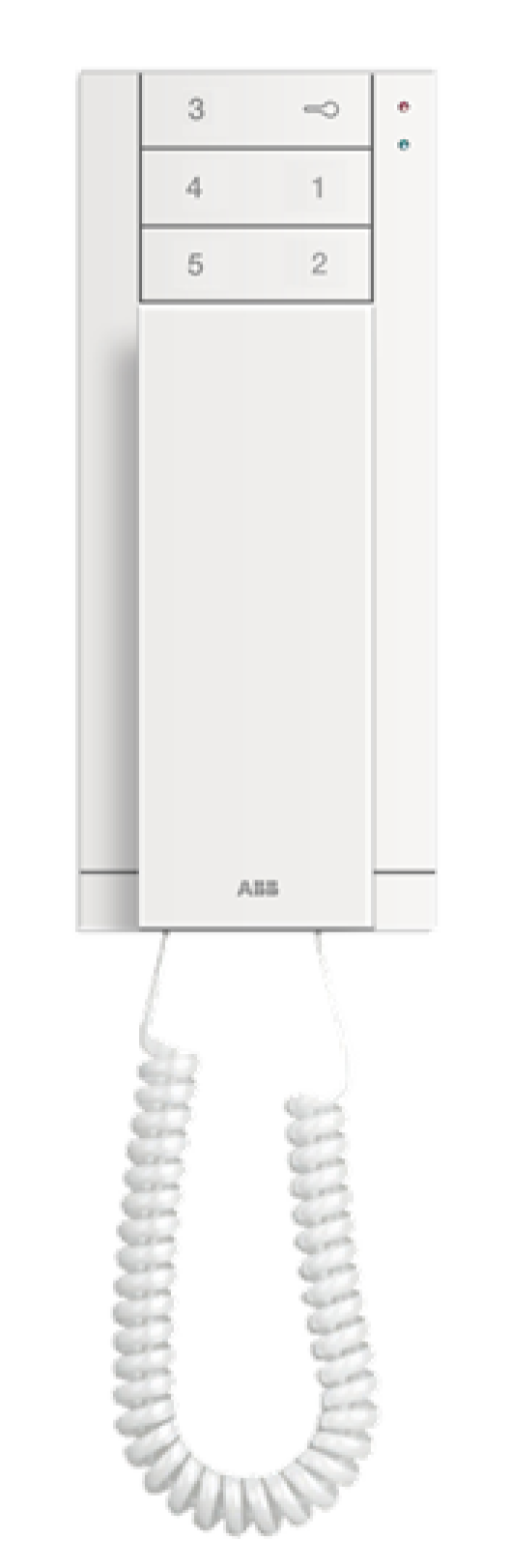 Audio Indoor Station Handset white