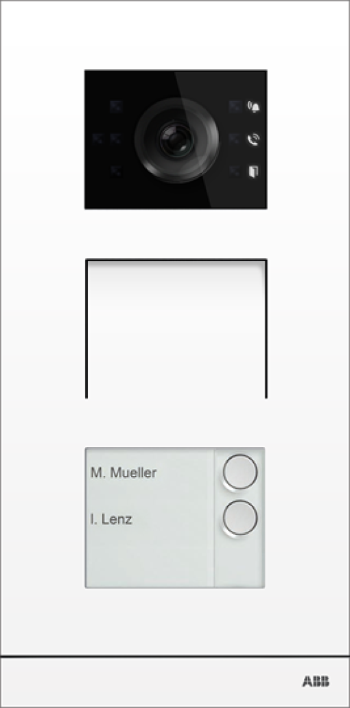 IP Video Outdoor Station 2 buttons white