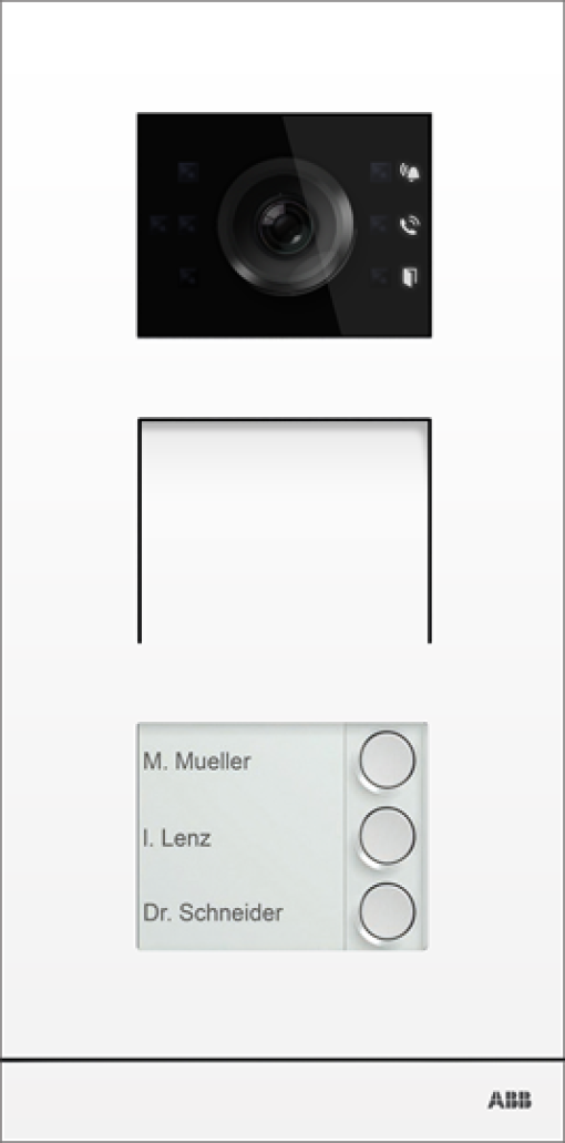 IP Video Outdoor Station 3 buttons white