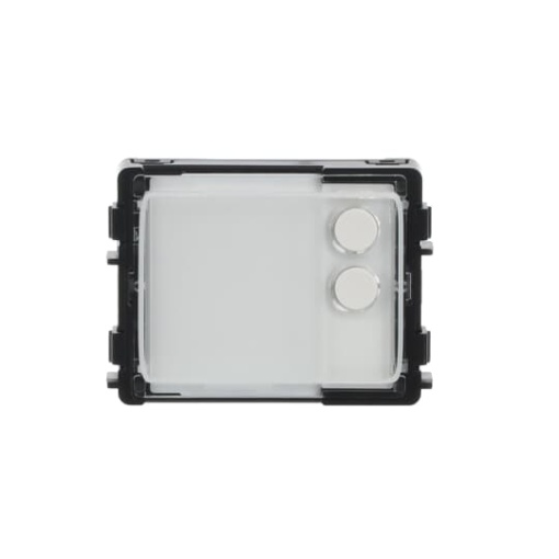 Round pushbutton module 2 button white
