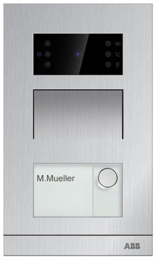 IP Mini Video Outdoor Station FM 2 buttons aluminium