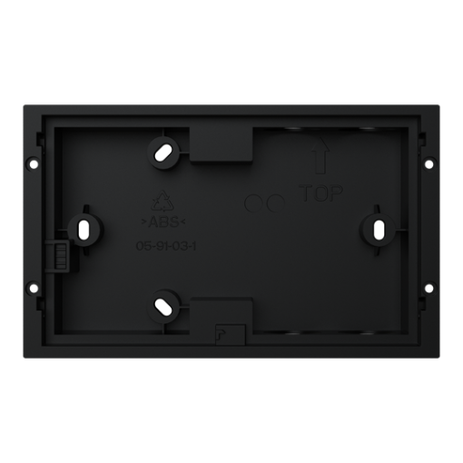 Flushmounted box black