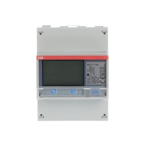 Energy meter 'Steel', IR port, 3-phase, 5 A