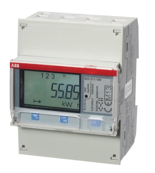 Energy meter 'Silver', IR port, 3-phase, 5 A