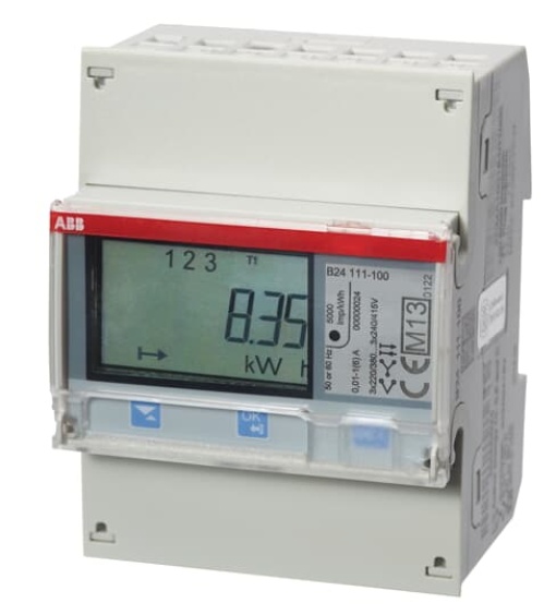 Energy meter 'Steel', IR port, 3-phase, 1 A