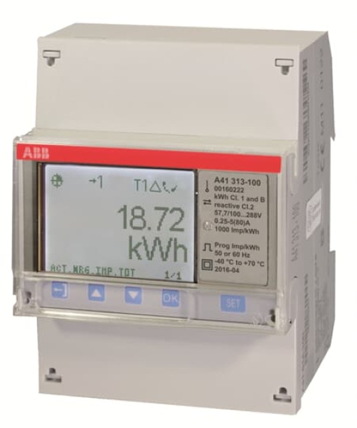 Energy meter 'Silver', M-bus, 1-phase, 80 A