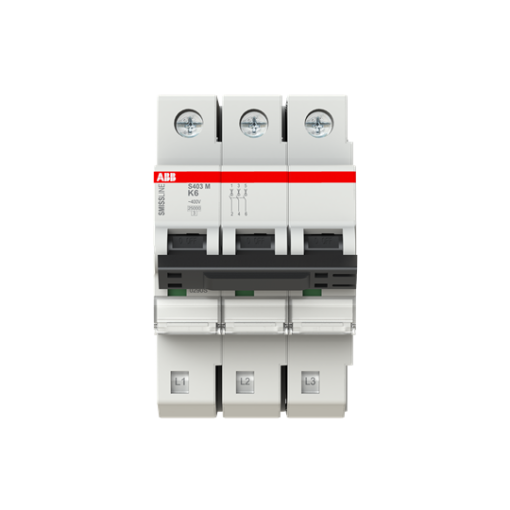 Miniature Circuit Breaker - S400 - 3P - 6 A - K - 230 V 10 kA