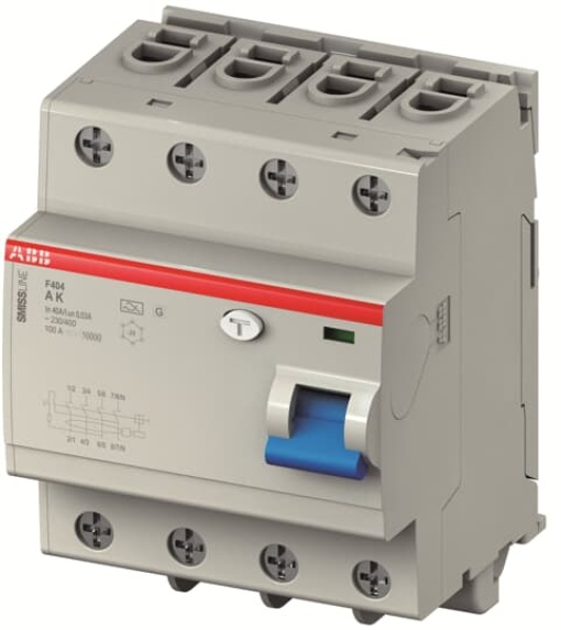 Residual Current Circuit Breaker F400 - 4P - 30 mA - 40 A - Type F APR