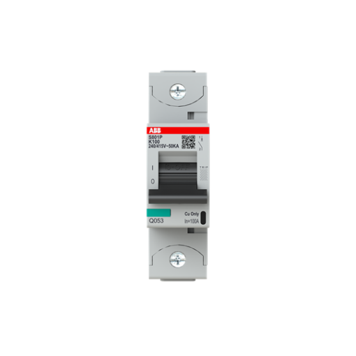 S801P-K100 High Performance Circuit Breaker. K Characteristic. 50kA, 100A, 1P