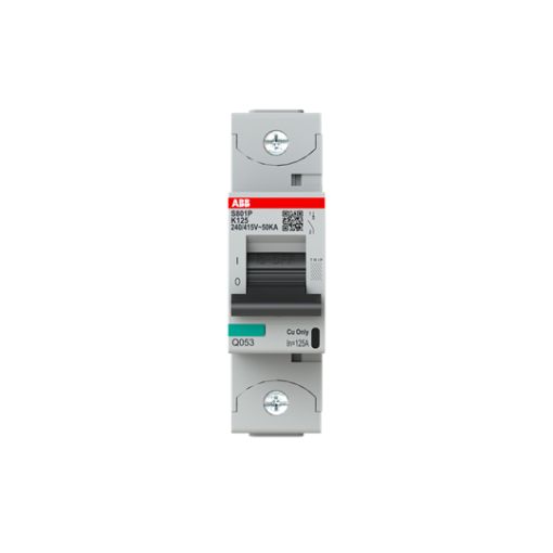 S801P-K125 High Performance Circuit Breaker. K Characteristic. 50kA, 125A, 1P