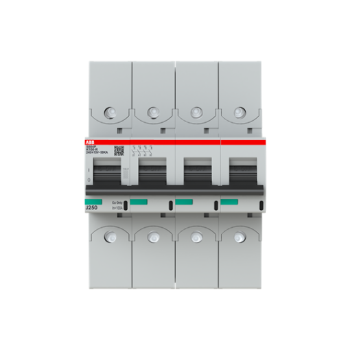 S804P-K100-R High Performance Circuit Breaker with ring tongue terminal. K Characteristic. 50kA, 100A, 4P