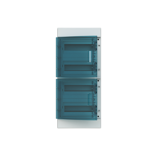 Consumer unit , Surface mounting, 48 modules, 4 rows, IP65,  Door Single, Plastic, Transparent, Dimensions 735 mm x 320 mm x 155 mm