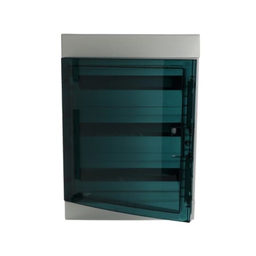 Consumer unit , Surface mounting, 54 modules, 3 rows, IP65,  Door Single, Plastic, Transparent, Dimensions 600 mm x 430 mm x 155 mm