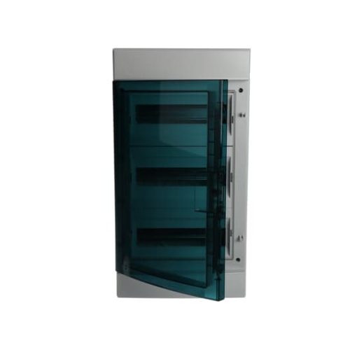 Consumer unit , Surface mounting, 36 modules, 3 rows, IP65,  Door Single, Plastic, Transparent, Dimensions 600 mm x 320 mm x 155 mm