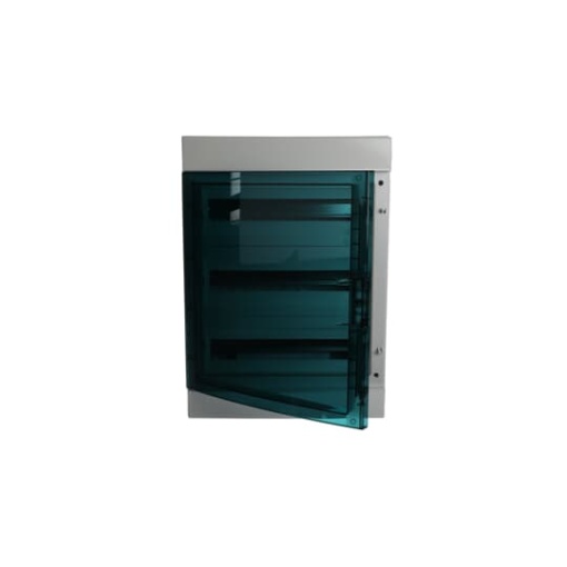 Consumer unit , Surface mounting, 54 modules, 3 rows, IP65,  Door Single, Plastic, Transparent, Dimensions 600 mm x 430 mm x 155 mm