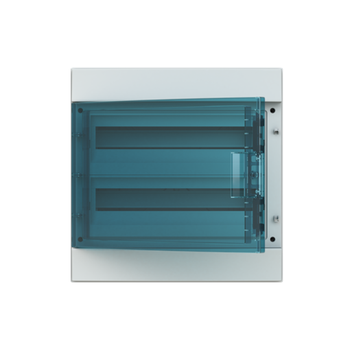 Consumer unit , Surface mounting, 36 modules, 2 rows, IP65,  Door Single, Plastic, Transparent, Dimensions 435 mm x 430 mm x 155 mm