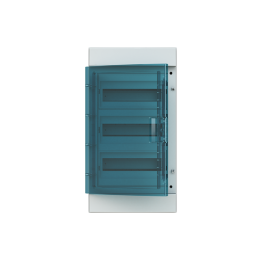 Consumer unit , Surface mounting, 36 modules, 3 rows, IP65,  Door Single, Plastic, Transparent, Dimensions 600 mm x 320 mm x 155 mm