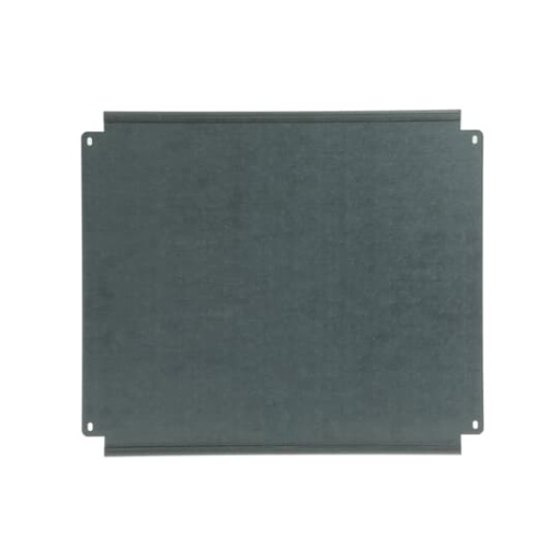 Enclosure accessories mounting plate , 18 modules, 2 rows, Dimensions 306 mm x 360 mm x 2 mm