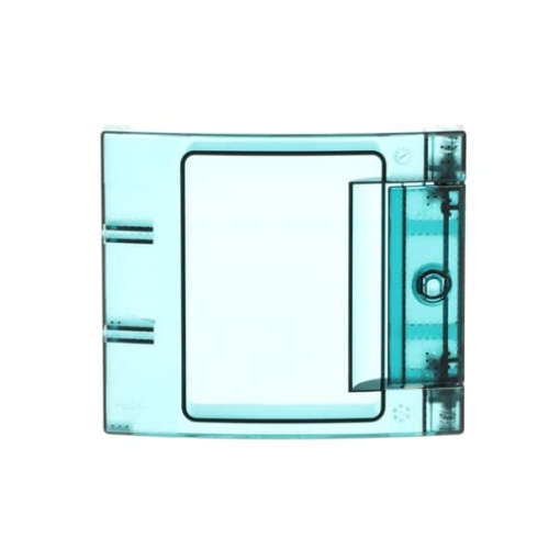Enclosure accessories door , 4 modules, 1 rows,  Door Single, Transparent, Dimensions 32.000 mm x 115.000 mm x 153.000 mm