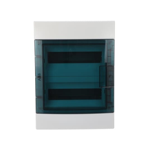 Consumer unit , Surface mounting, 24 modules, 2 rows, IP65,  Door Single, Plastic, Transparent, Dimensions 435 mm x 320 mm x 155 mm