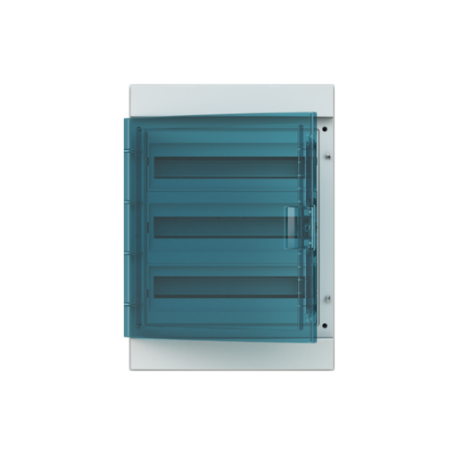 Consumer unit , Surface mounting, 54 modules, 3 rows, IP65,  Door Single, Plastic, Transparent, Dimensions 600 mm x 430 mm x 155 mm