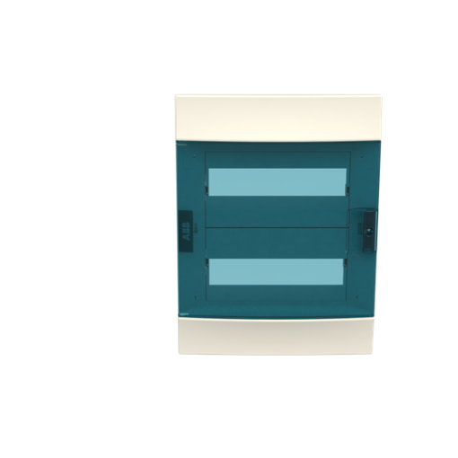 Enclosure accessories door with frame , Flush mounting, 24 modules, 2 rows, IP41,  Door Single, Transparent, Dimensions 107.000 mm x 320.000 mm x 435.000 mm