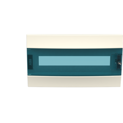 Enclosure accessories door with frame , Flush mounting, 18 modules, 1 rows, IP41,  Door Single, Transparent, Dimensions 107.000 mm x 430.000 mm x 250.000 mm