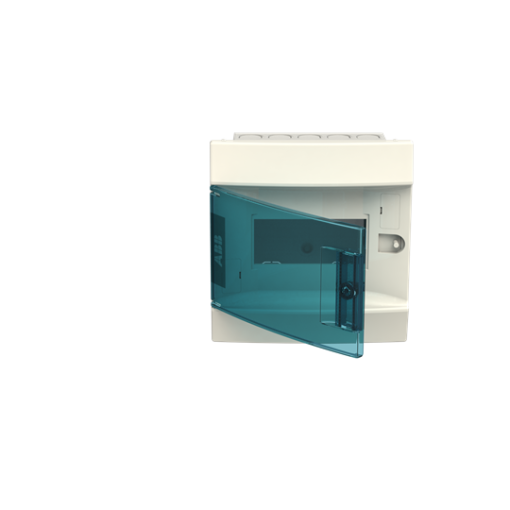 Consumer unit , Flush mounting, 6 modules, 1 rows, IP41,  Door Single, Plastic, Transparent, Dimensions 104.000 mm x 192.000 mm x 202.000 mm