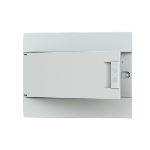Consumer unit , Flush mounting, 12 modules, 1 rows, IP41,  Door Single, Plastic, Opaque, Dimensions 107.000 mm x 320.000 mm x 250.000 mm