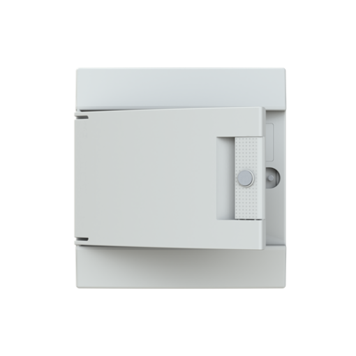 Consumer unit , Flush mounting, 6 modules, 1 rows, IP41,  Door Single, Plastic, Opaque, Dimensions 104.000 mm x 192.000 mm x 202.000 mm
