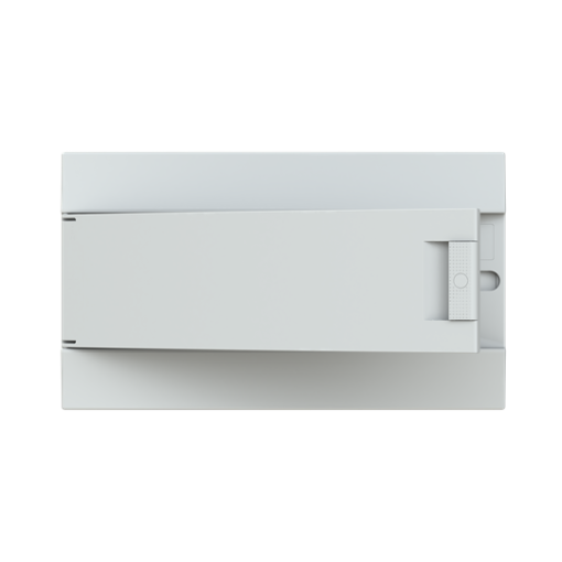 Consumer unit , Flush mounting, 18 modules, 1 rows, IP41,  Door Single, Plastic, Opaque, Dimensions 107.000 mm x 430.000 mm x 250.000 mm
