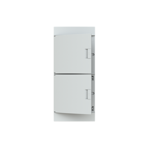 Consumer unit , Flush mounting, 48 modules, 4 rows, IP41,  Door Single, Plastic, Opaque, Dimensions 107.000 mm x 320.000 mm x 735.000 mm