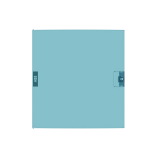 MISTRAL41F accessories door , 3 rows, 54 modules, Door Single , Transparent , Plastic , blue petrol