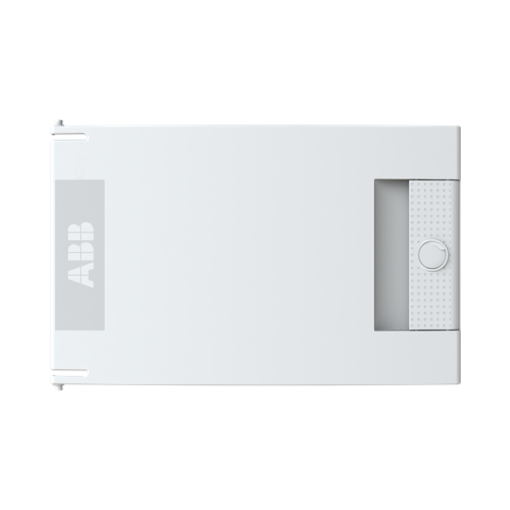 MISTRAL41F accessories door , 1 rows, 6 modules, Door Single , Transparent , Plastic , Traffic white