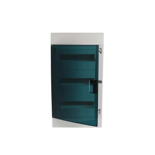 Consumer unit , Flush mounting, 36 modules, 3 rows, IP41,  Door Single, Plastic, Transparent, Dimensions 107.000 mm x 320.000 mm x 600.000 mm