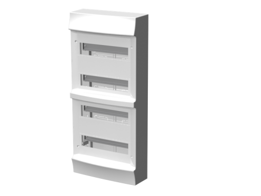 Consumer unit , Surface mounting, 48 modules, 4 rows, IP30,  Door Without Door, Dimensions 119.000 mm x 297.000 mm x 659.000 mm