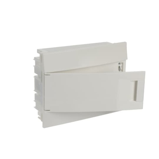 Consumer unit , Flush mounting, 12 modules, 1 rows, IP41,  Door Single, Plastic, Opaque, Dimensions 107.000 mm x 320.000 mm x 250.000 mm