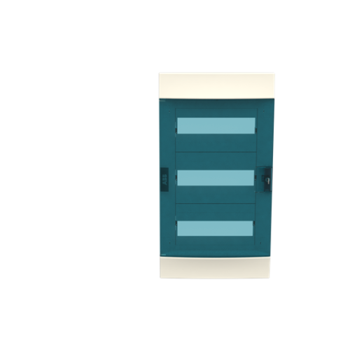 Enclosure accessories door with frame , Flush mounting, 36 modules, 3 rows, IP41,  Door Single, Transparent, Dimensions 107.000 mm x 320.000 mm x 600.000 mm