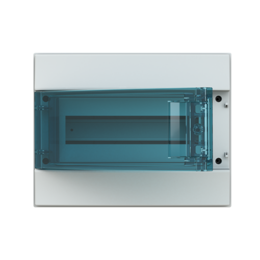 Consumer unit , Surface mounting, 12 modules, 1 rows, IP65,  Door Single, Plastic, Transparent, Dimensions 250 mm x 320 mm x 155 mm