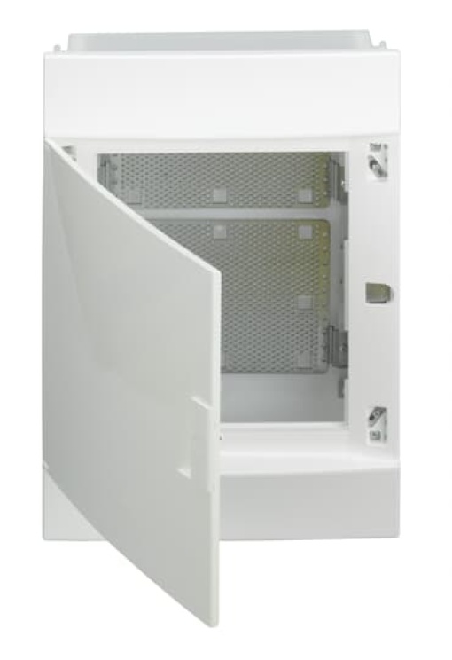 Multimedia unit , Flush- hollow wall mounting, 54 modules, 3 rows, IP41,  Door Single, Plastic, Opaque, Dimensions 127.000 mm x 430.000 mm x 600.000 mm