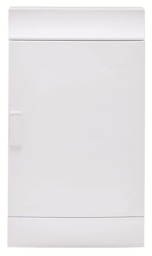 Multimedia unit , Surface mounting, 54 modules, 3 rows, IP41,  Door Single, Plastic, Opaque, Dimensions 119.000 mm x 387.000 mm x 512.000 mm